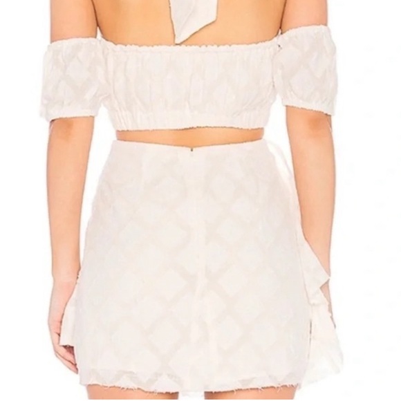 Tularosa Hannah Mini Skirt in Ivory - Picture 5 of 7